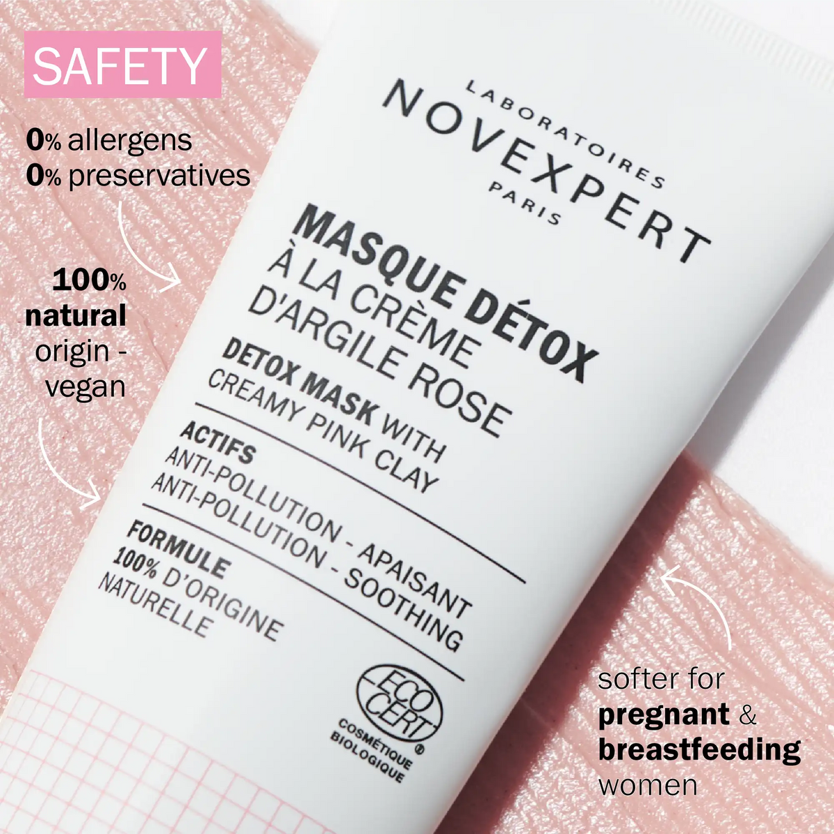 Detox Mask with Creamy Pink Clay