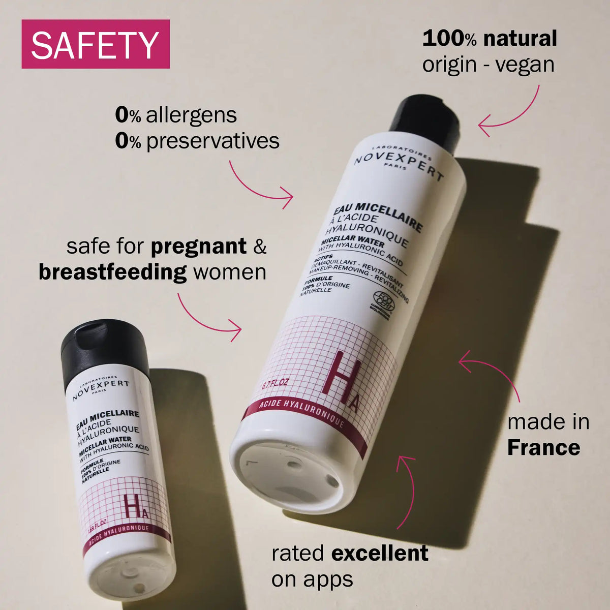 ماء ميسيلار مع حمض الهيالورونيك